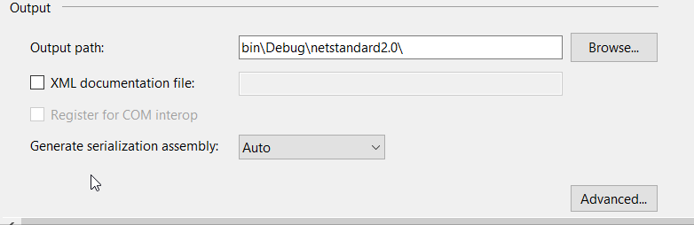 Enable XML documentation